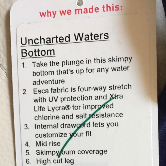 NWT EUNA LULULEMON UNCHARTED WATERS BIKINI SET 10 - Picture 7 of 8